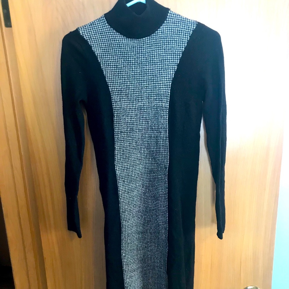 Ralph Lauren | Houndstooth sweater dress
